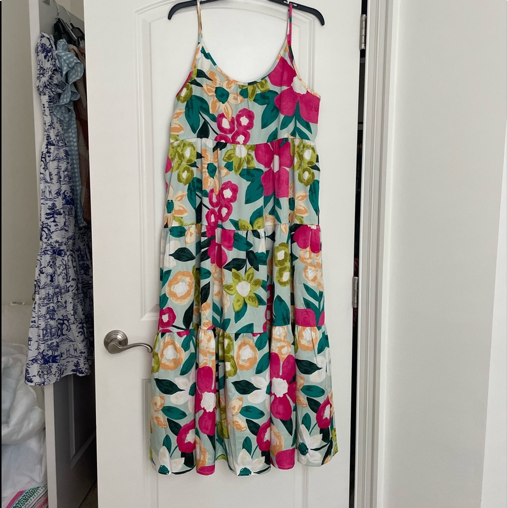 Maxi: midi dress sz L